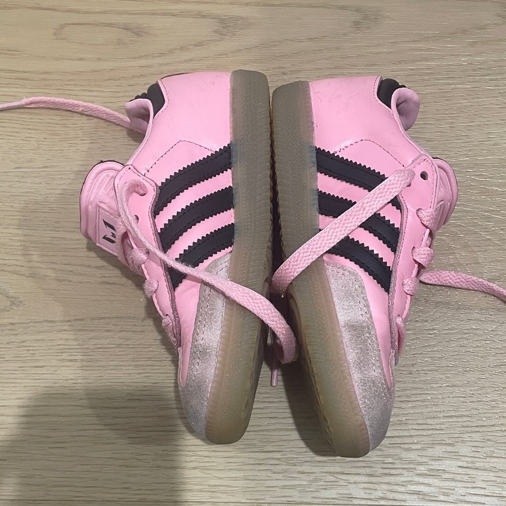 Adidas Kids Pink and Gray Sneakers - Picture 2 of 9